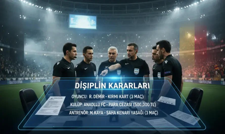 Türk Futbolunda Disiplin Sarsıntısı: Kulüplere Milyonluk Faturalar